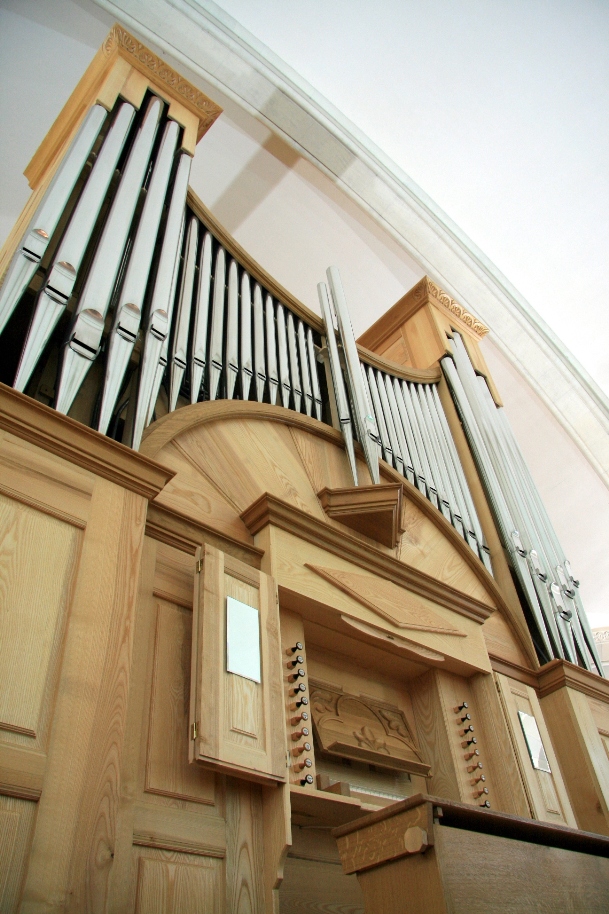 L’orgue Hubert Brayé de l’église de l’Emm © S. Wernain, 2011.