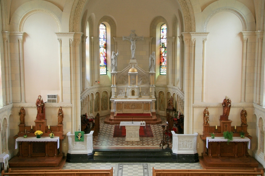 Le chœur de l’église de l’Emm © S. Wernain, 2010.