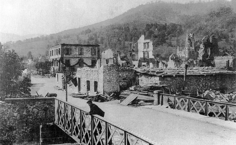 Metzeral en ruines, 1919.