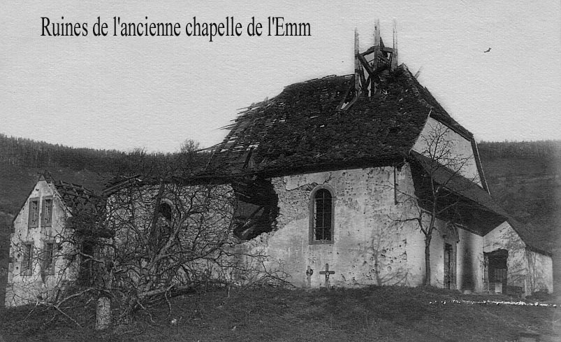 Ruines de l’ancienne chapelle de l’Emm, s.d.